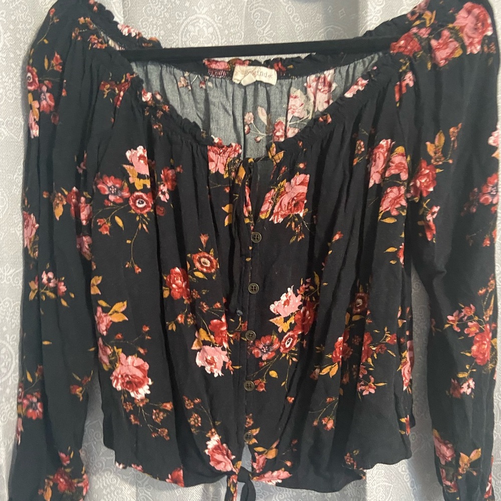 Floral crop top